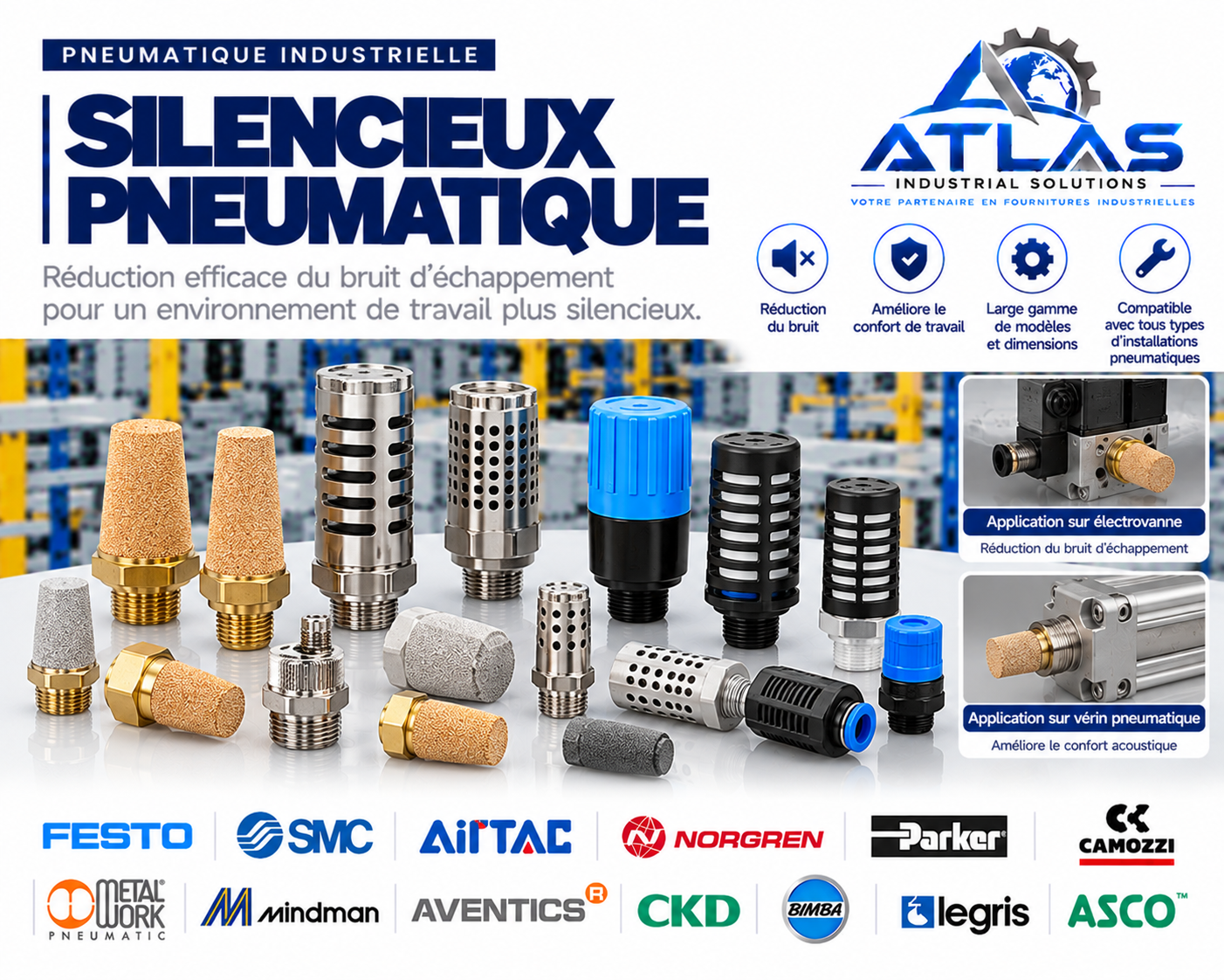 Silencieux pneumatique