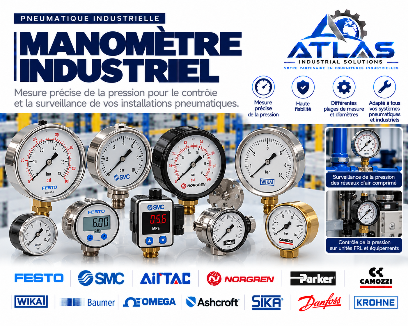 Manomètre industriel