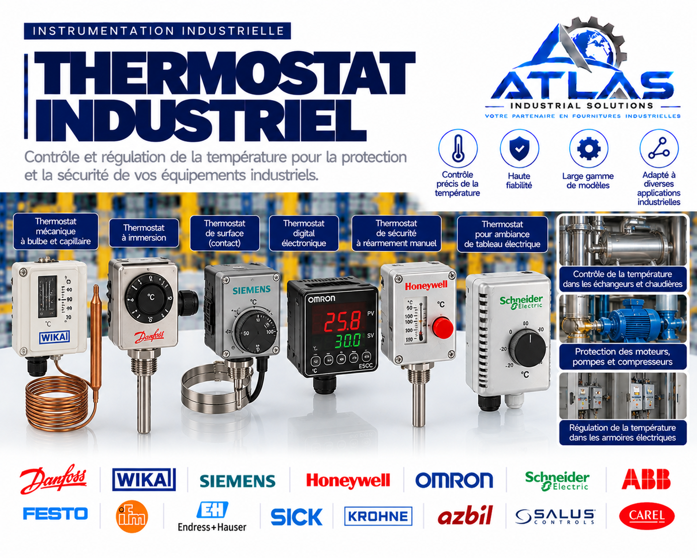 Thermostat industriel